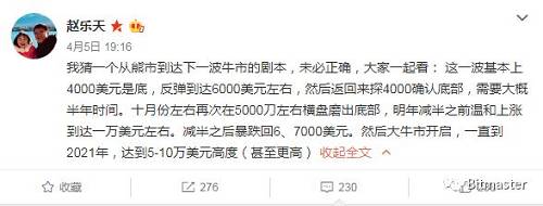 赵东预测比特币价格引关注 为什么赵东的预测这么有分量