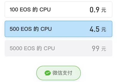 在 EOS DAPP 非常流行的时候，因为 EOS DAPP 大量消耗资源，所以用户玩 DAPP 的时候需要购买 CPU 资源。不少钱包都提供 CPU 租赁业务，用户 4 个 EOS 就可以租到 5000 个 EOS 的 CPU。买票的服务也是一样，用很少的 EOS 就可以买到大量的 EOS 投票，抵押结束后，票就会撤回来。